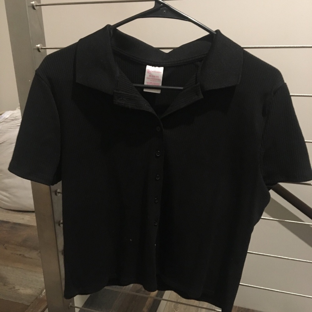 •Black Button Down Top•